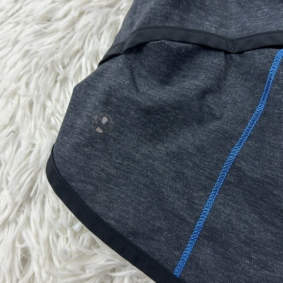Lululemon Speed Short Heathered Black / Black / Lakeside Blue - Picture 5 of 6